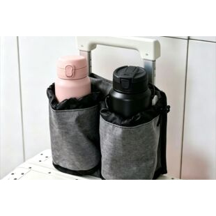 Suitcase Handle Cup Holder Organizer — actual product photo